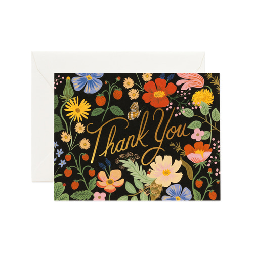 [Rifle Paper Co.] Strawberry Fields Thank You Card 감사 카드