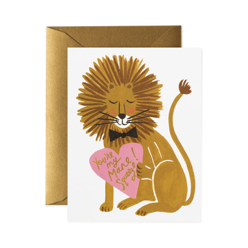 [Rifle Paper Co.] You are My Mane Squeeze Card 사랑 카드