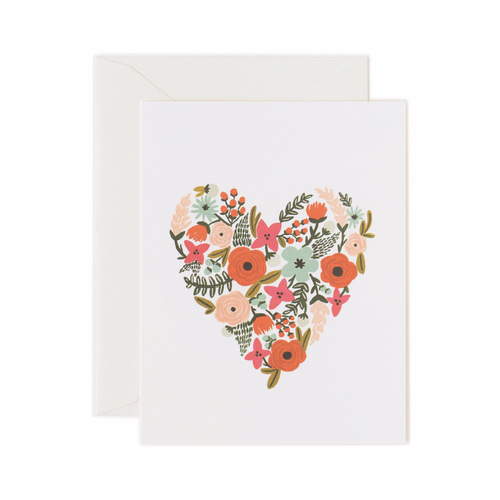 [Rifle Paper Co.] Floral Heart Card 사랑 카드