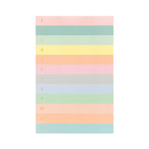 [Rifle Paper Co.] Numbered Color Block Large Memo Notepad