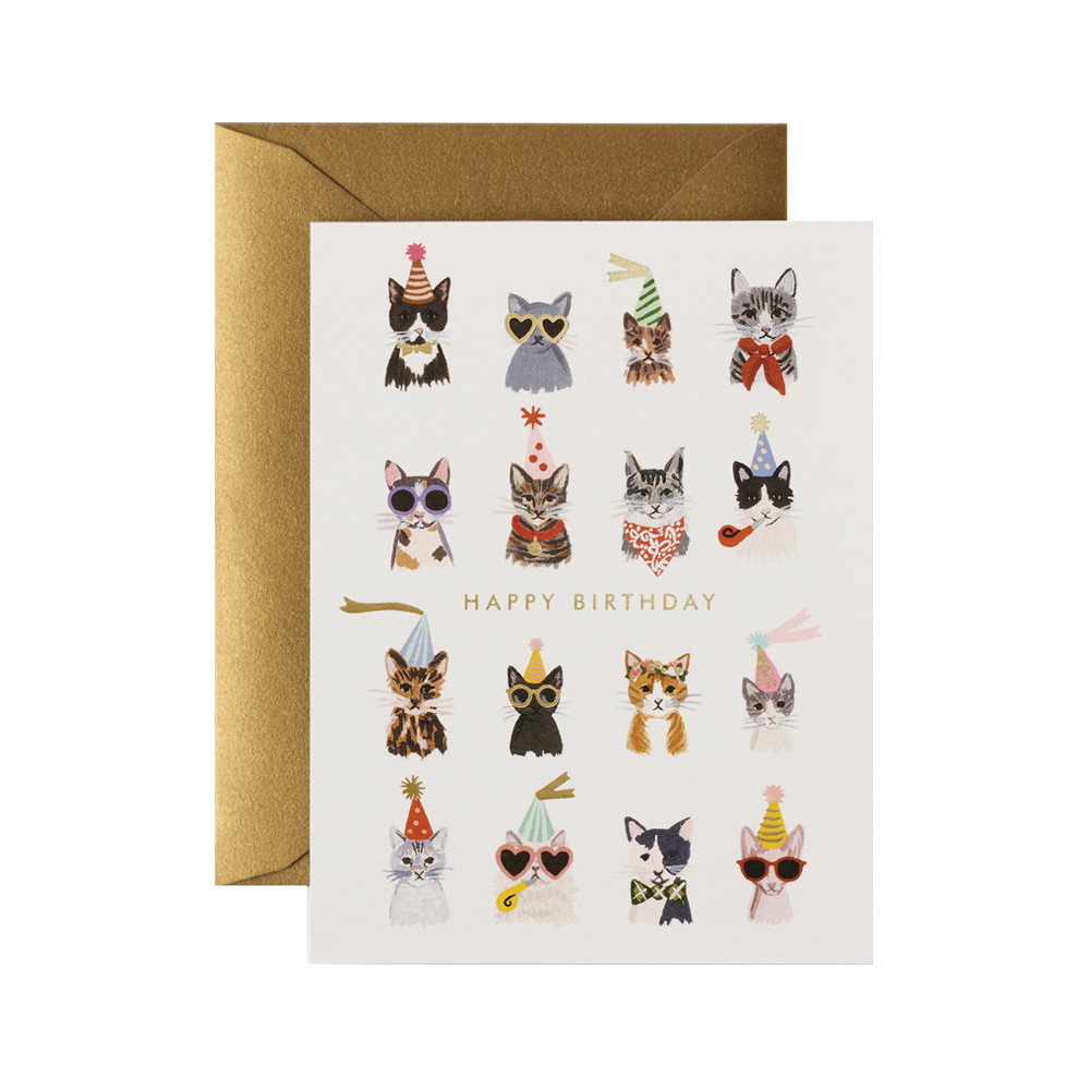 [Rifle Paper Co.] Cool Cats Birthday Card 생일 카드