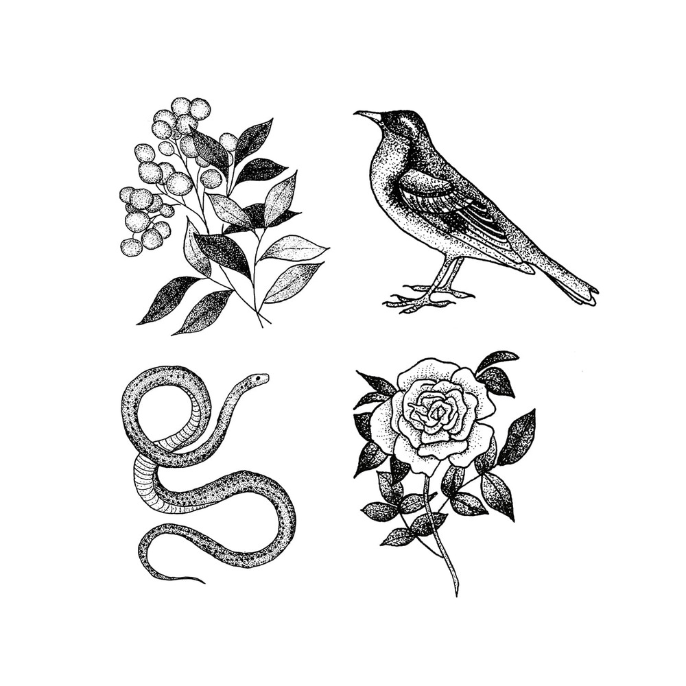 [Tattly] Flora And Fauna 타투스티커 세트