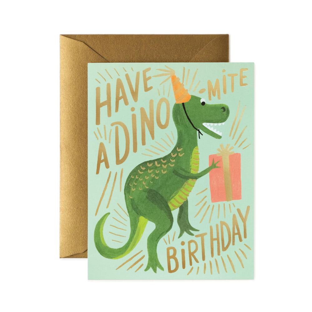 라이플페이퍼 Dino-mite Birthday Card 생일 카드