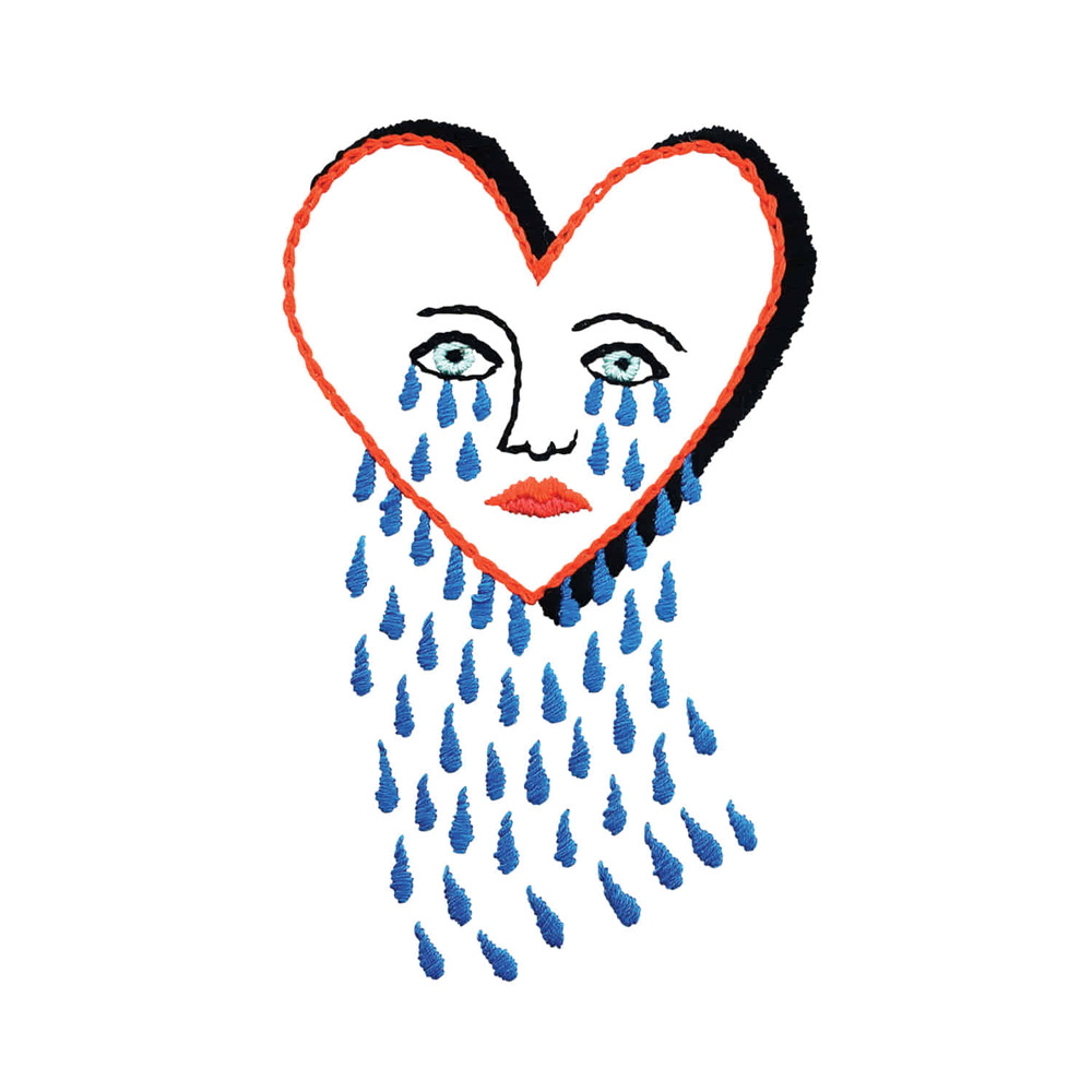[Tattly] Stitched Broken Heart 타투스티커