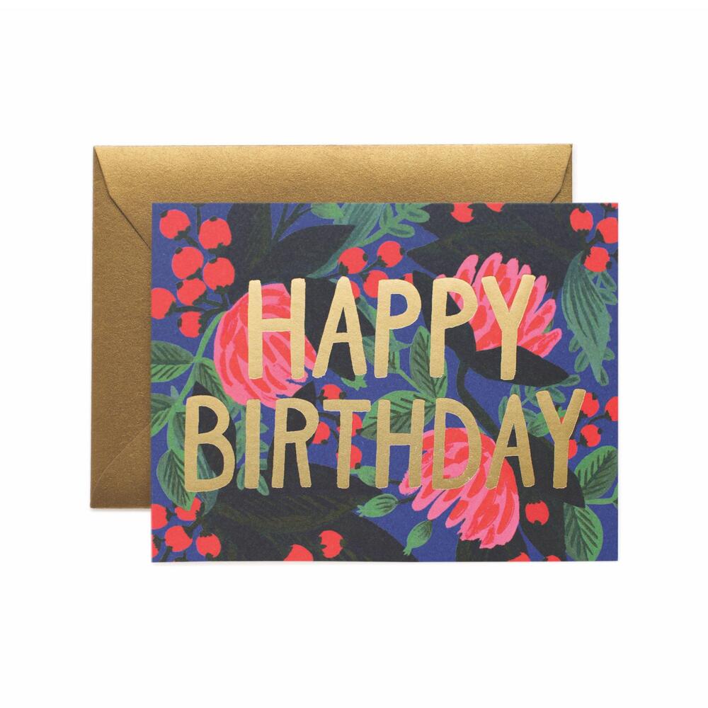 [Rifle Paper Co.] Floral Foil Birthday Card 생일 카드