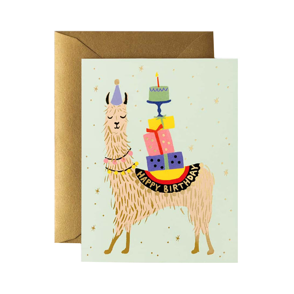 라이플페이퍼 Llama Birthday Card 생일 카드