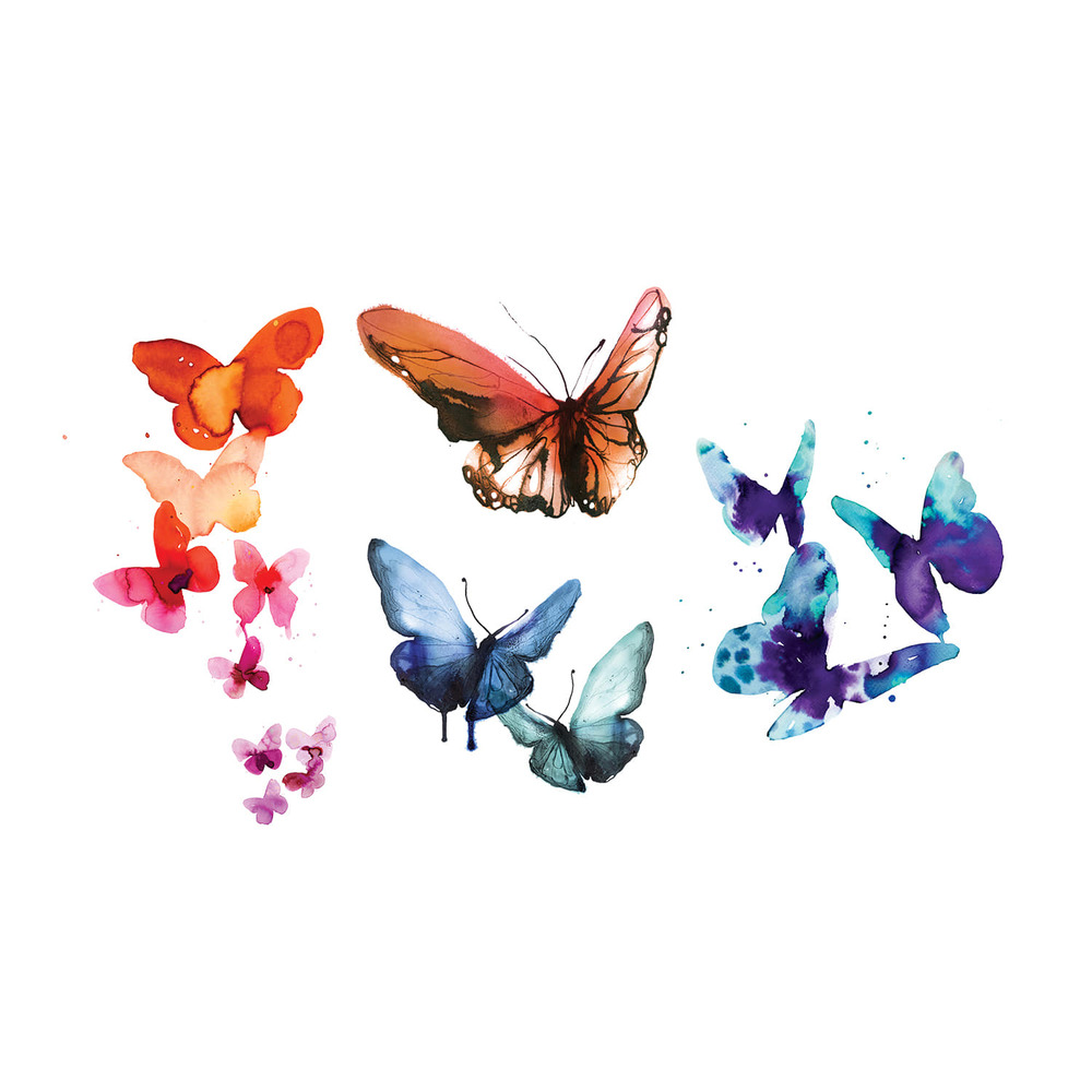 [Tattly] Watercolor Butterflies 타투스티커 세트