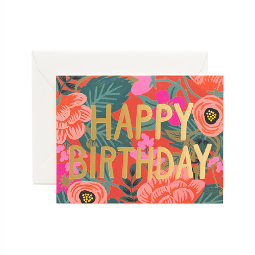 [Rifle Paper Co.] Poppy Birthday Card 생일 카드