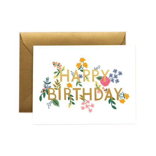 [Rifle Paper Co.] Wildwood Birthday Card 생일 카드