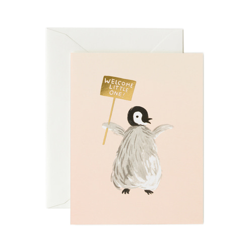 [Rifle Paper Co.] Welcome Penguin Card 베이비 카드