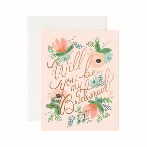 [Rifle Paper Co.] Blushing Bridesmaid Card 웨딩 카드