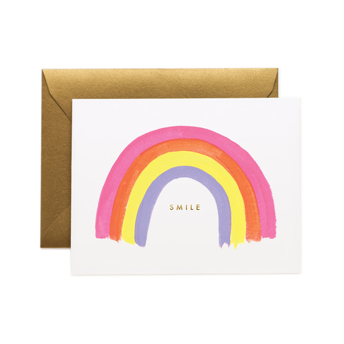 [Rifle Paper Co.] Smile Rainbow Card 응원 카드