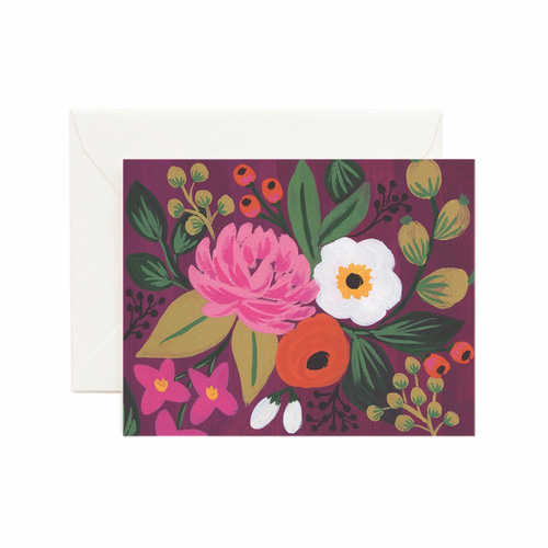 [Rifle Paper Co.] Vintage Blossoms Burgundy Card 일상 카드