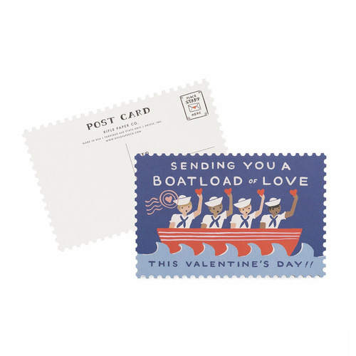 [Rifle Paper Co.] Boatload of Love Postcards [10 postcards] 발렌타인 엽서 카드