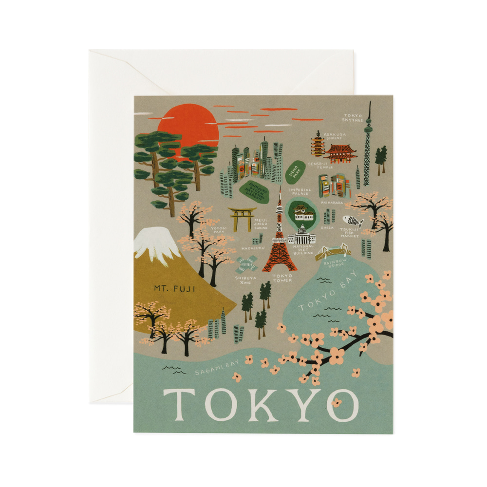 [Rifle Paper Co.] Tokyo Card 도시 카드