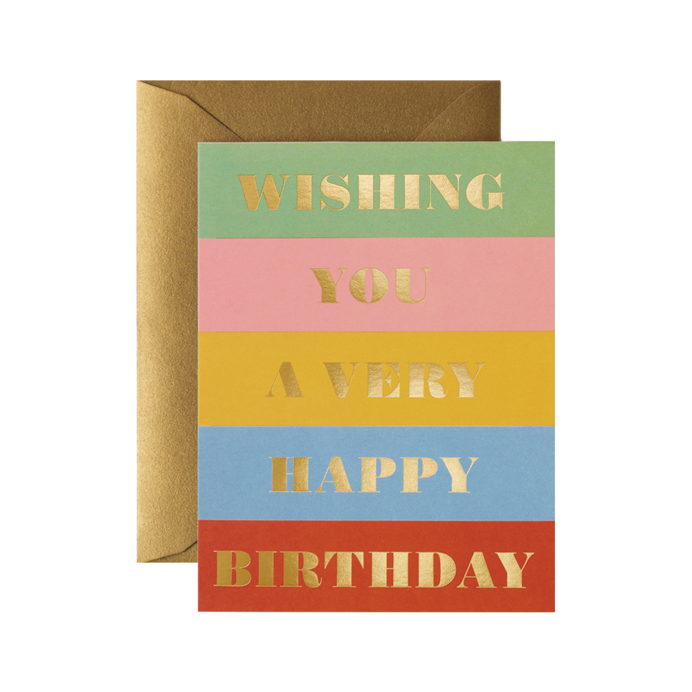 [Rifle Paper Co.] Birthday Wishes Card 생일 카드