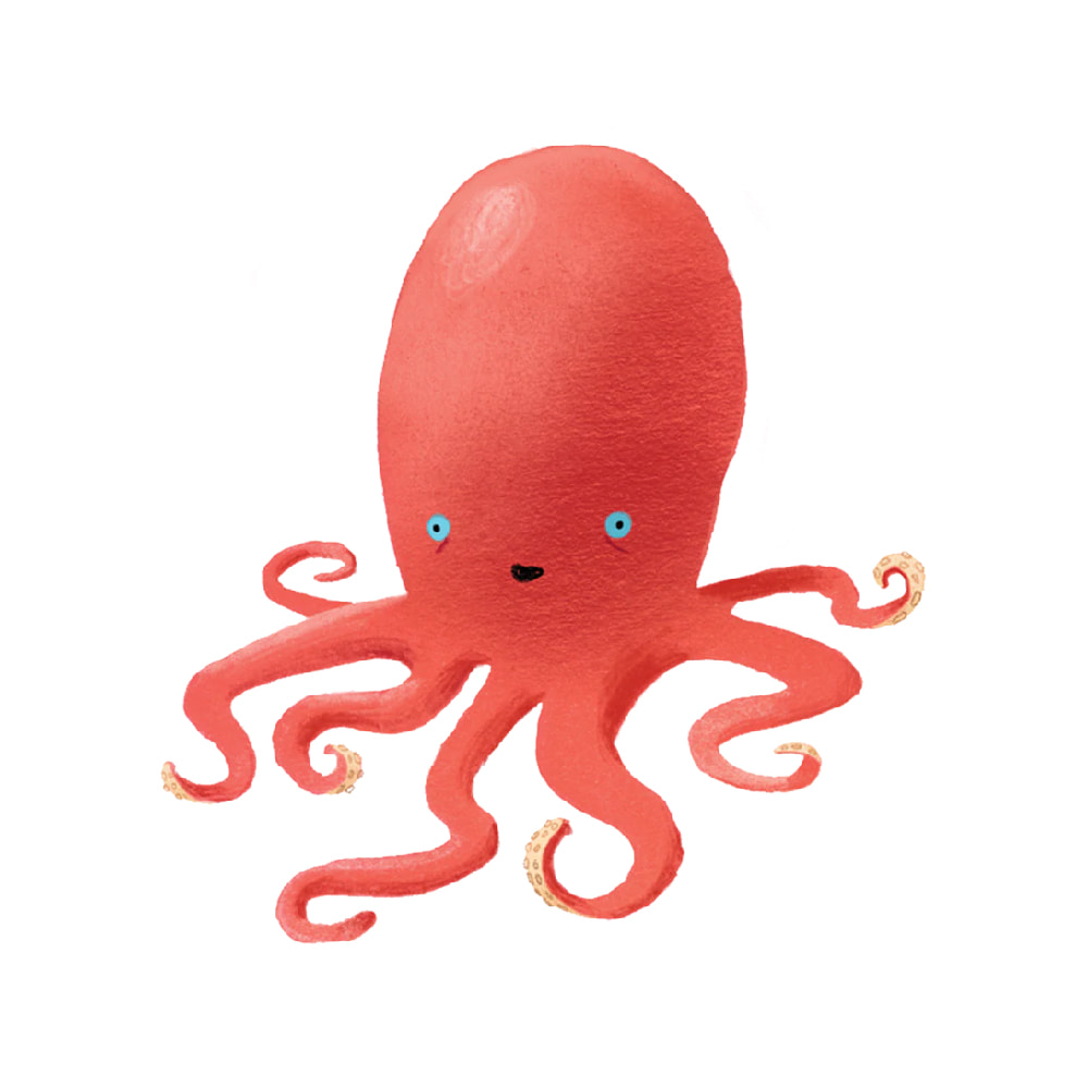 태틀리 Ruby Octopus 타투스티커 페어 2매