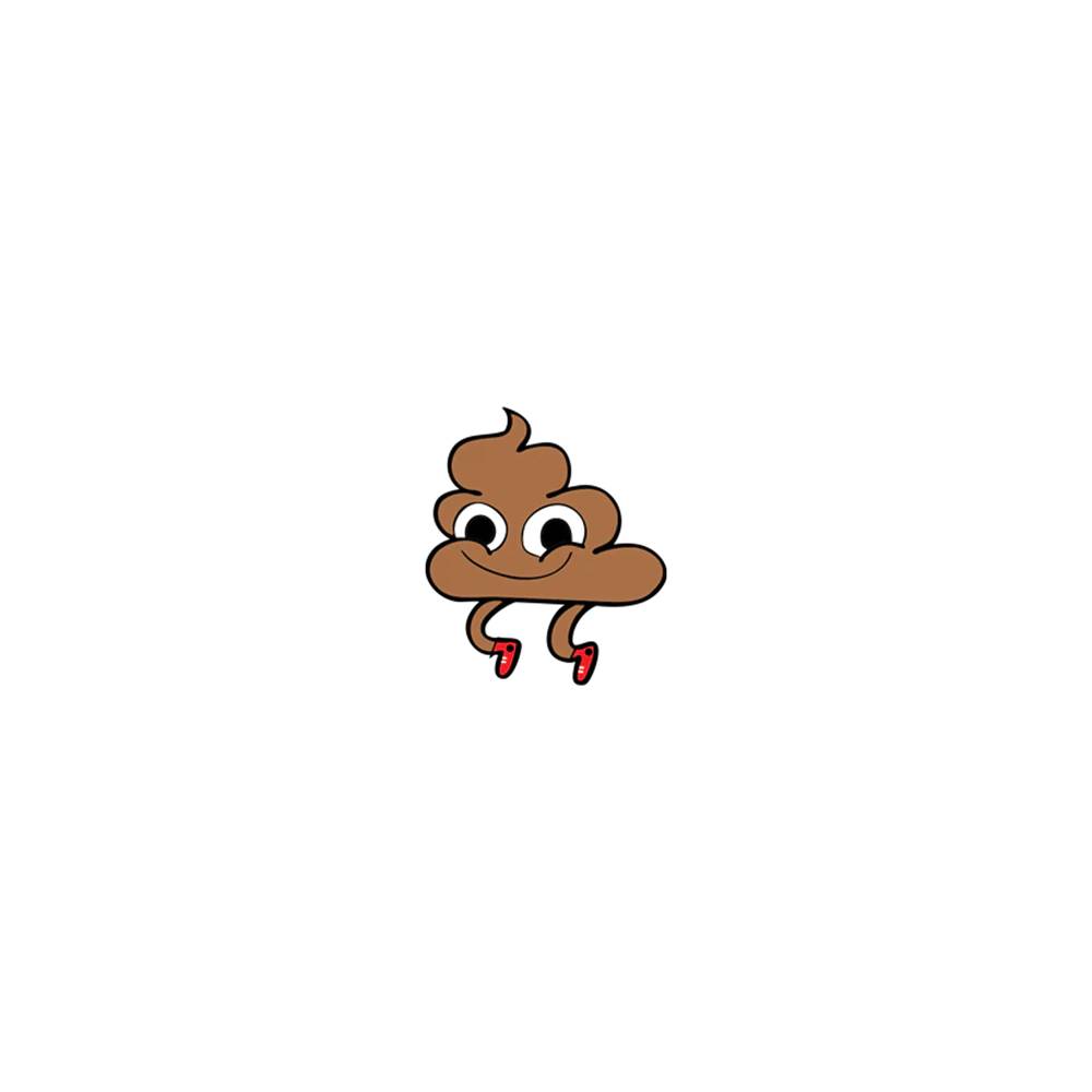 태틀리 Happy Poop XL 타투스티커 페어 2매