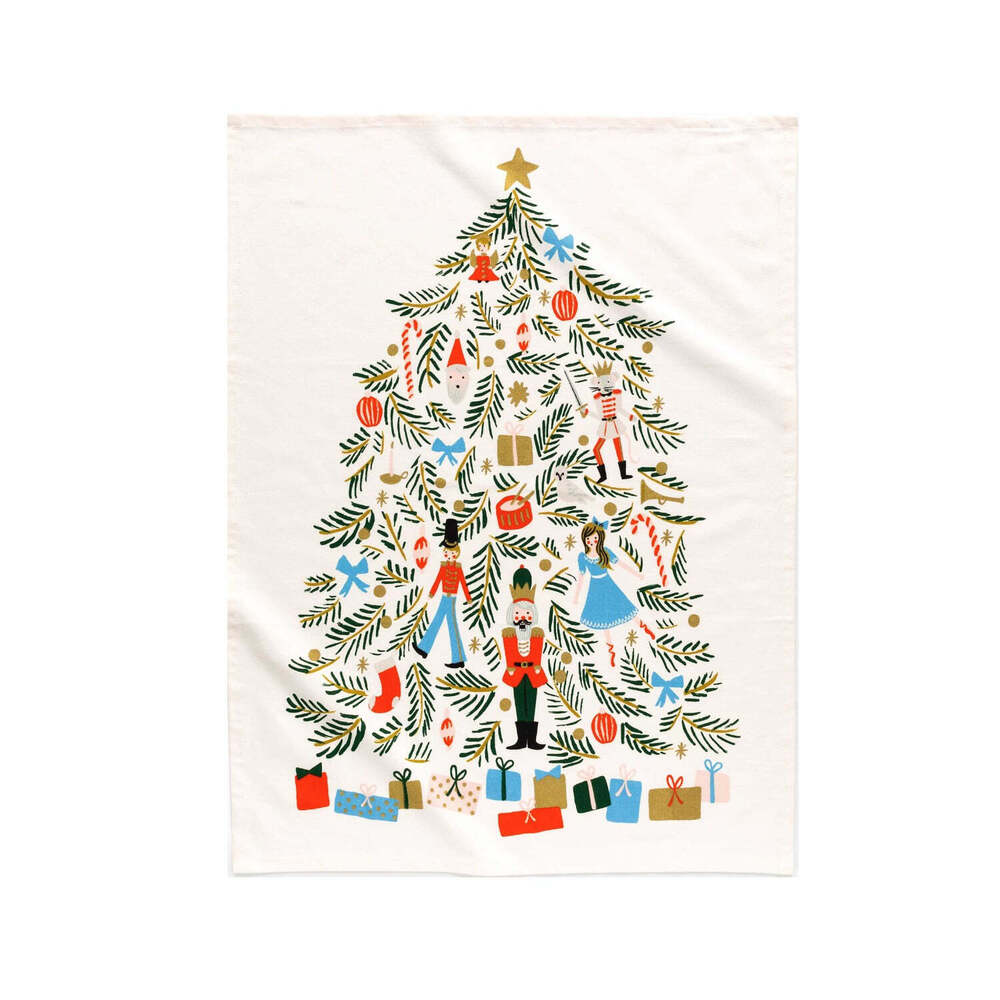 라이플페이퍼 Christmas Tree Tea Towel 티 타올