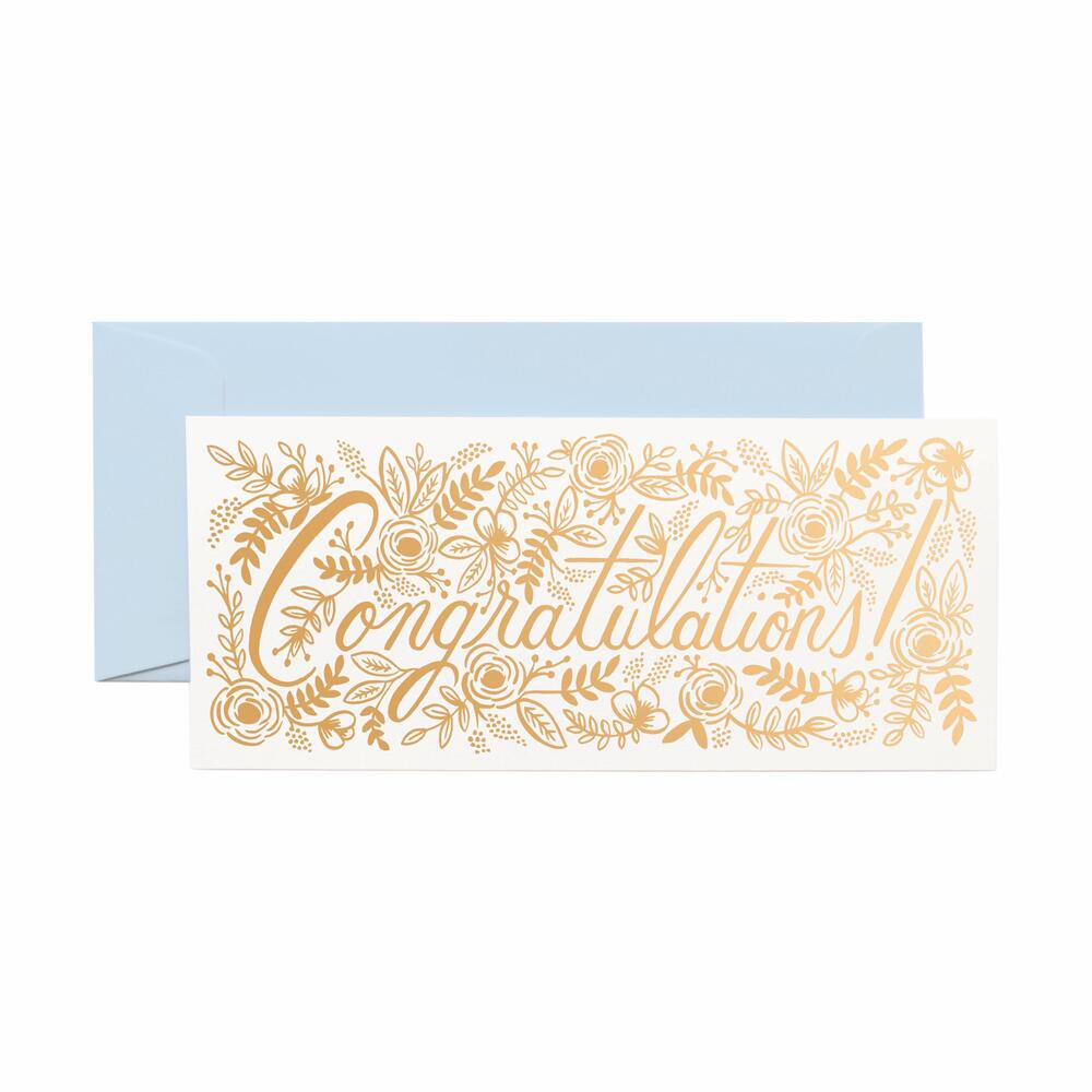 [Rifle Paper Co.] Champagne Floral Congrats No.10 Card 축하 카드