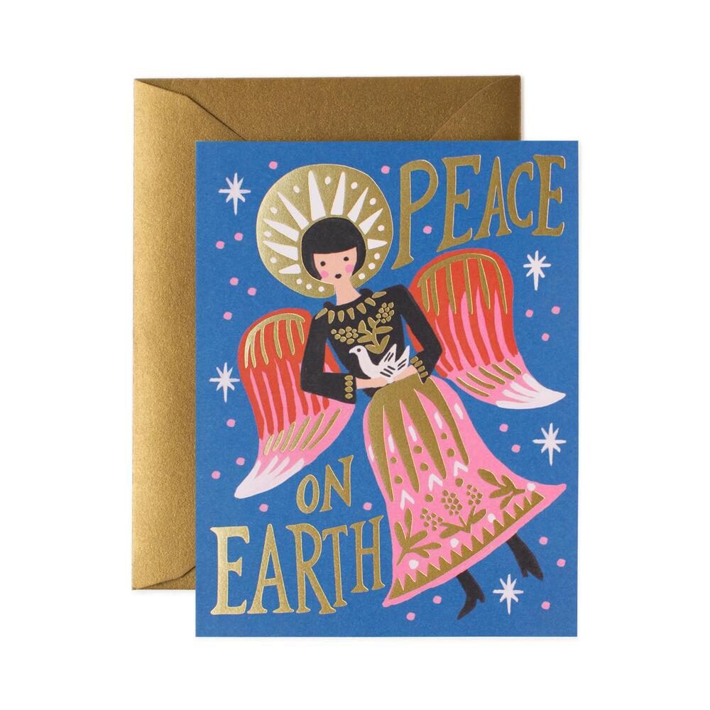 라이플페이퍼 Peace on Earth Angel Card 크리스마스 카드
