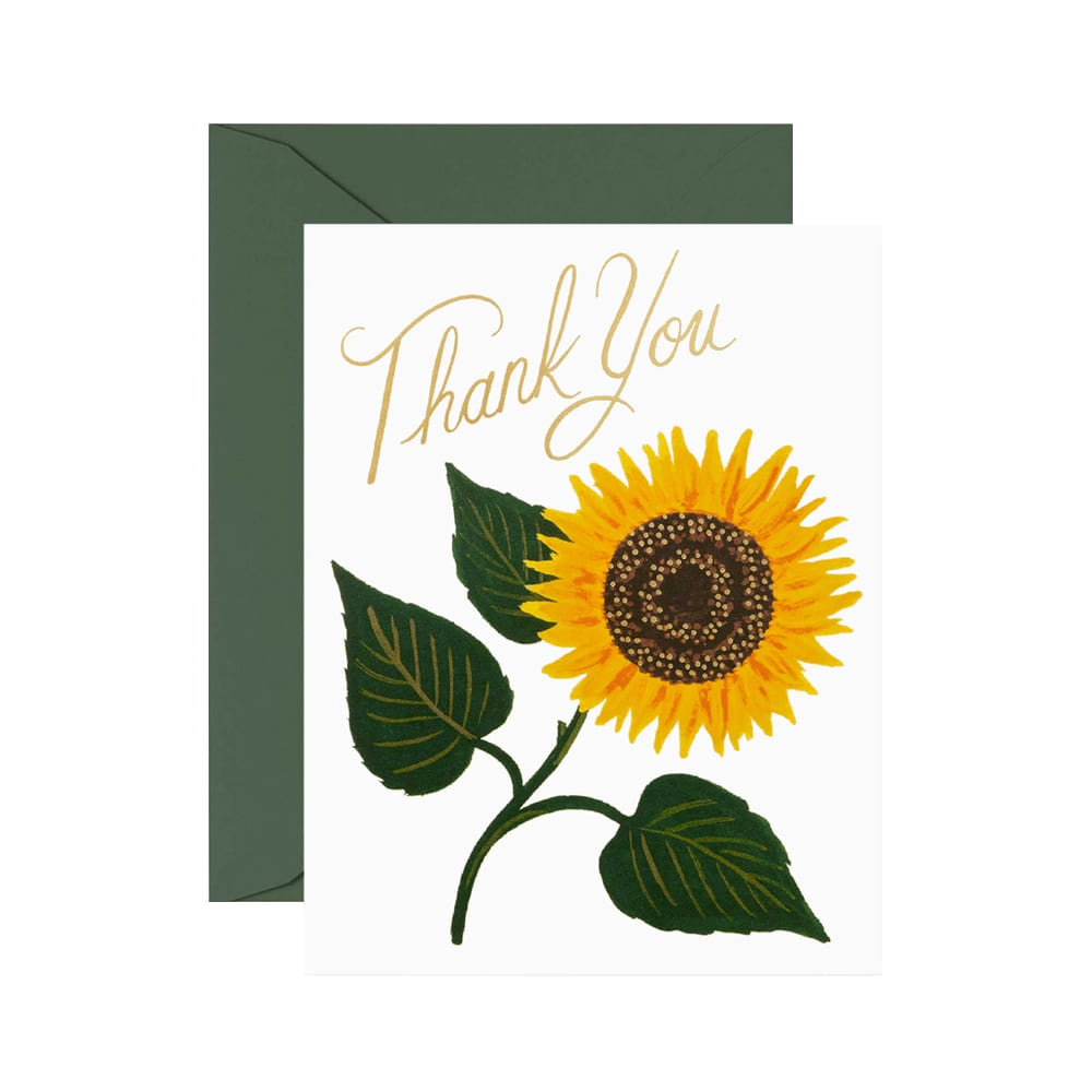 라이플페이퍼 Sunflower Thank You 감사 카드