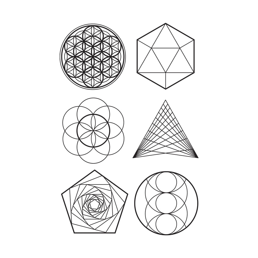[Tattly] Sacred Geometry 향기 타투스티커 시트