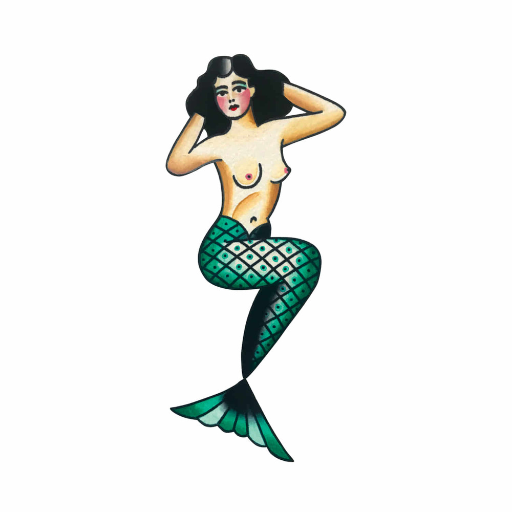 [Tattly] Mermaid 타투스티커