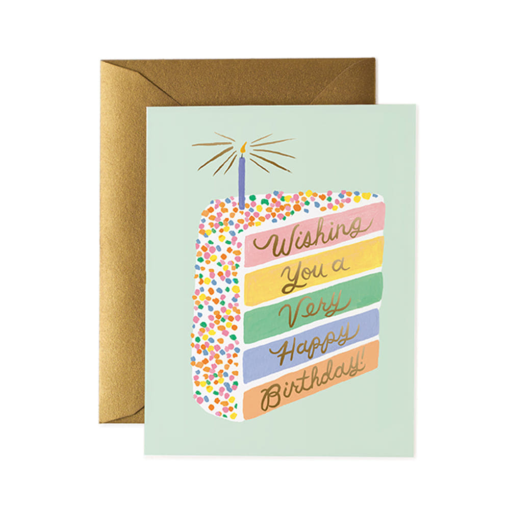 [Rifle Paper Co.] Cake Slice Birthday Card 생일 카드