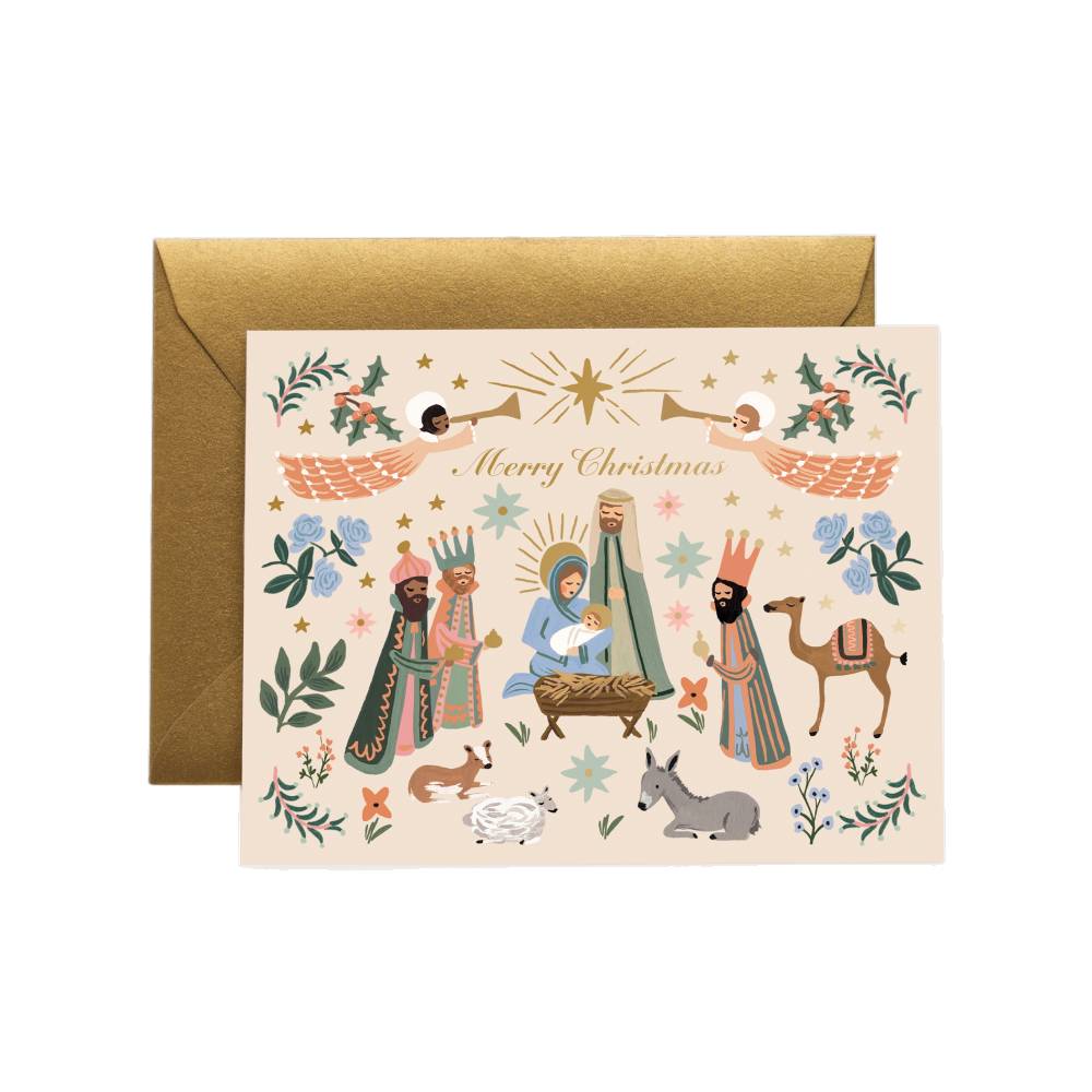 라이플페이퍼 Nativity Scene Card 크리스마스 카드