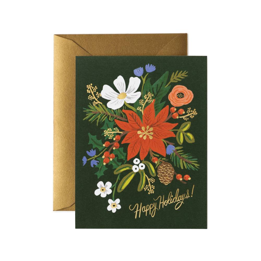 라이플페이퍼 Holiday Bouquet Card 크리스마스 카드