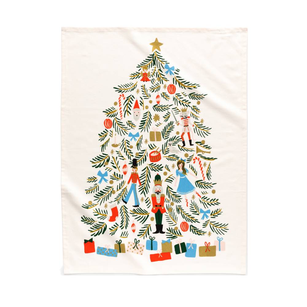 라이플페이퍼 Christmas Tree Tea Towel 티 타올