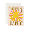 [Rifle Paper Co.] You Make Me Happy Card 사랑 카드