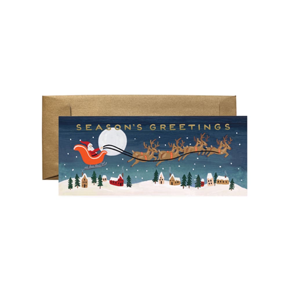 [Rifle Paper Co.] Santas Sleigh No.10 Card 크리스마스 카드