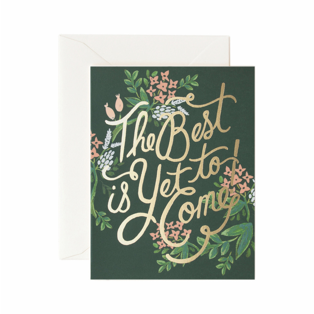 [Rifle Paper Co.] The Best is Yet to Come Card 응원 카드