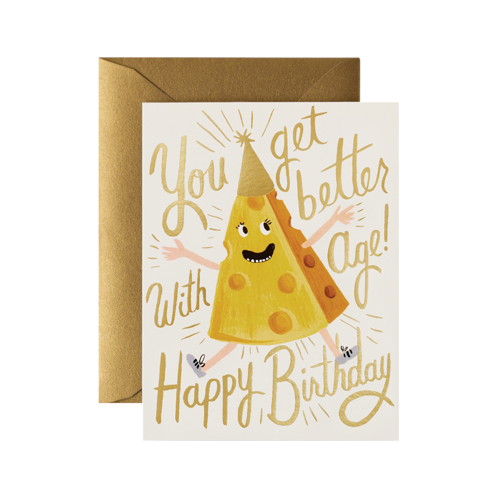 [Rifle Paper Co.] Better with Age Birthday Card 생일 카드