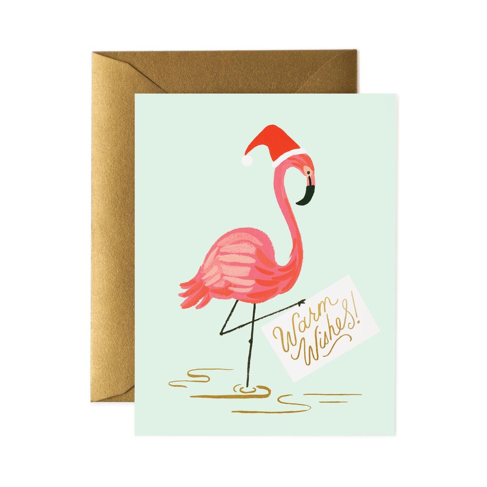 라이플페이퍼 Holiday Flamingo Card 크리스마스 카드