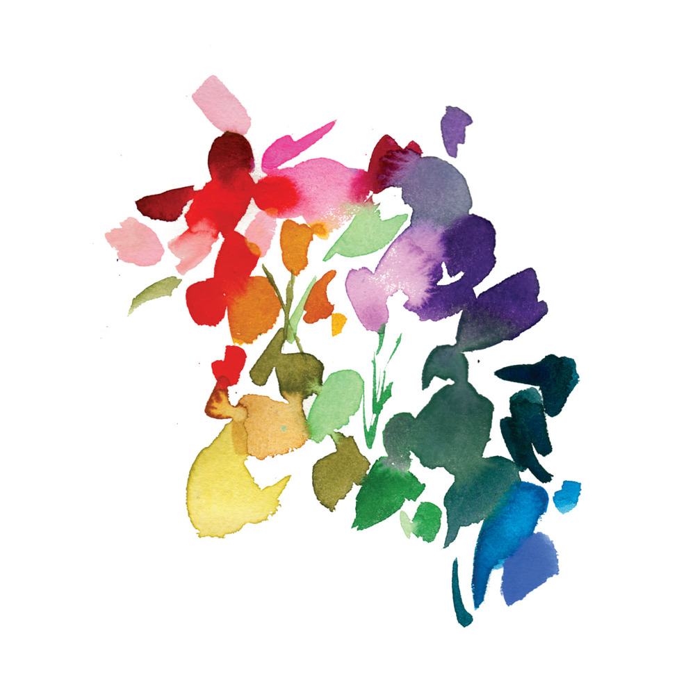 [Tattly] Abstract Floral 타투스티커