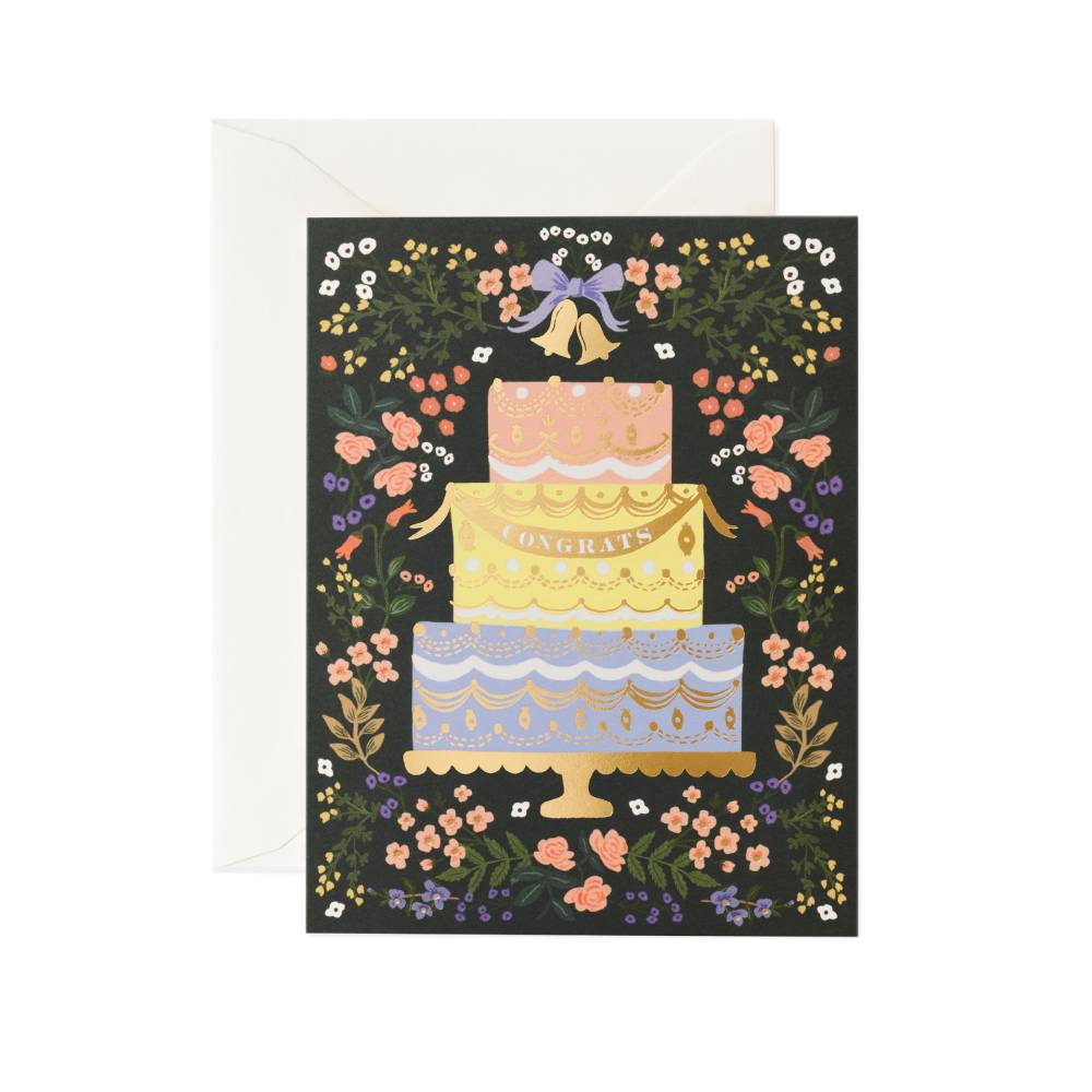 라이플페이퍼 Woodland Wedding Cake Card 웨딩 카드